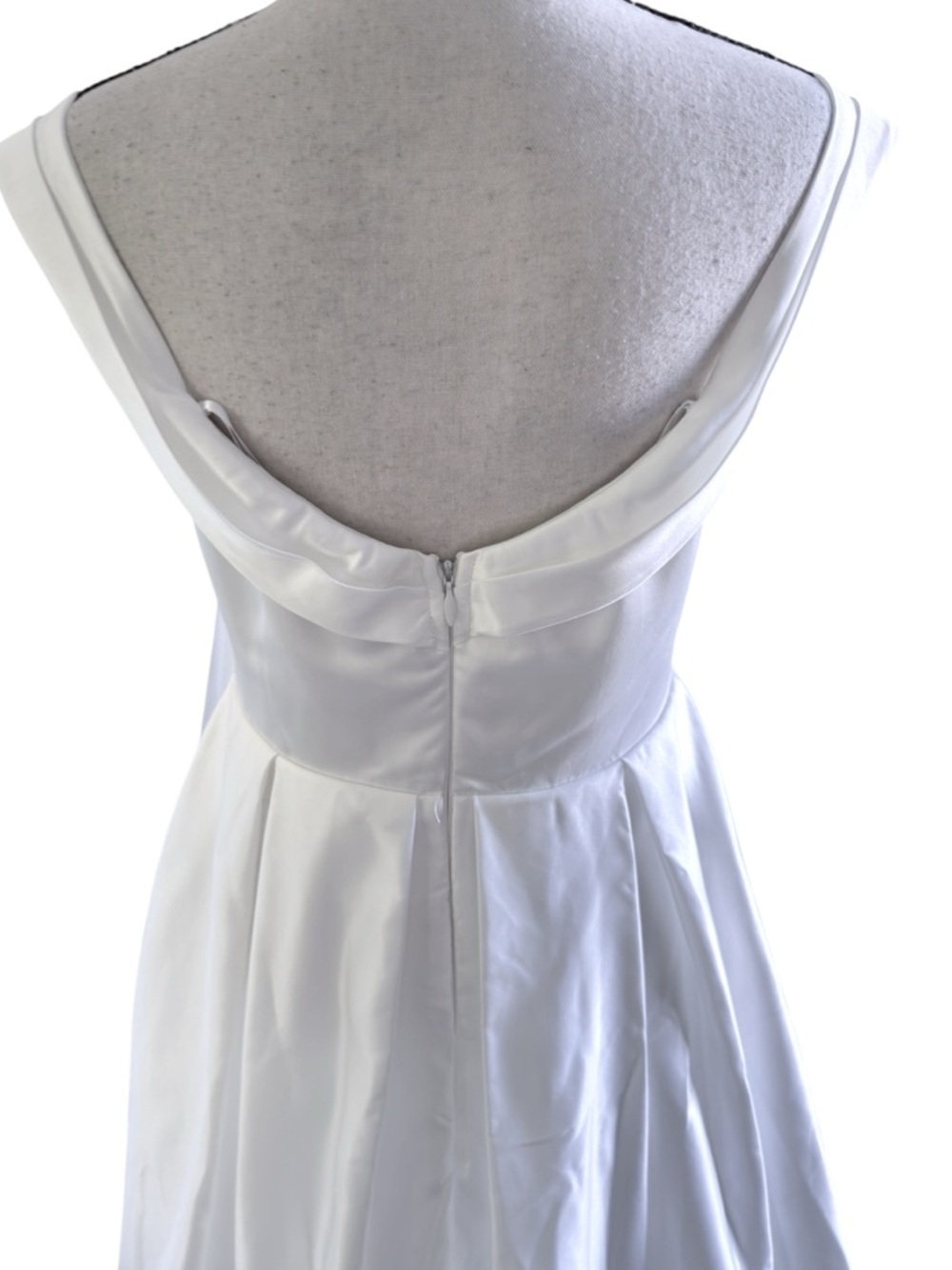 Lulus Extraordinary Vow‎ White Off Shoulder Maxi Dress Size M NWT bridal dress - Picture 7 of 10